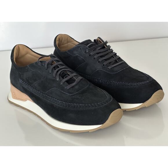 Giorgio Armani Men’s Blue Suede Sneakers 11.5 US (10.5 IT) X2X179 Italy NIB $895